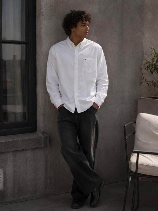 Tommy Hilfiger Modern Essentials Other - Tommy Hilfiger White Oxford Button Down Shirt XXL 2PLY Classic Cotton Casual